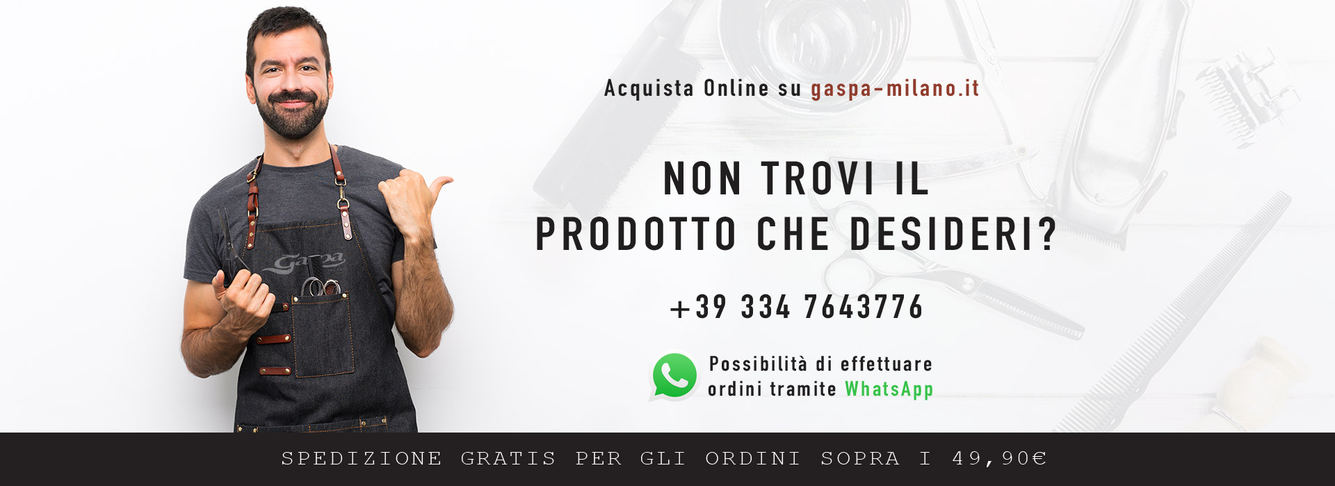 Acquista Online su gaspa-milano.it